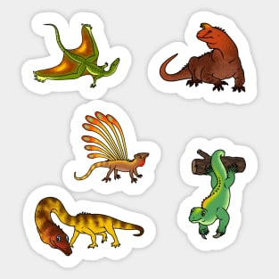 Weird Reptiles of the Triassic Period Pack Sticker